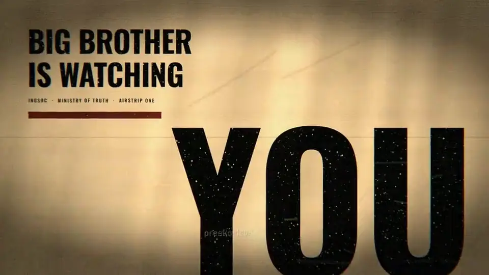 BIG BROTHER IS WATCHING YOU set in type, then a map of Bulgaria and a file